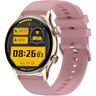 Colmi Smartwatch I30 Dourado com Pulseira de Silicone Rosa