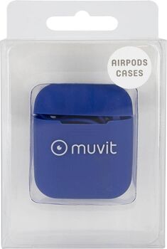 Muvit Capa AirPods Silicone Azul