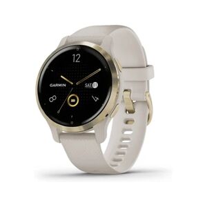 Garmin Relógio Desportivo Venu 2S (Bluetooth - 10 dias de autonomia - Dourado e Bege)
