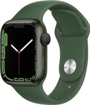 Apple Watch Series 7 GPS 41 mm Verde com Bracelete Desportiva Trevo