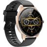 S/marca Smartwatch Multi Mostrador Personalizado Previsão Do Tempo Monitor de Oxigênio no Sangue Pressão Arterial de Ouro Preto