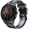 Enkers Smartwatch Masculino Relógio Fitness com Contador de Passos À Prova de Água IP68 com Monitor de Frequência Cardí-Preto