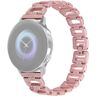 S/marca Bracelete de Aço Inoxidável Strass Decorativo 20Mm para Huami Amazfit Gts Samsung Gear S2 Classic Garmin Vivoactive 3 Rosa