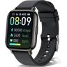 Enkers Smartwatch Ladies 1,69 Pedómetro Dormir Frequência Cardíaca 24 Modos Desportivos À Prova de Água Ip-Preto