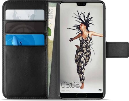 Puro Capa Huawei P20 Wallet Preto