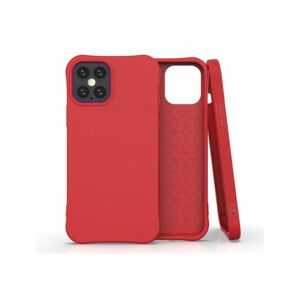 S/marca Capa TPU fosco de cor sólida flexível vermelho para Apple iPhone 12 Pro 6.1