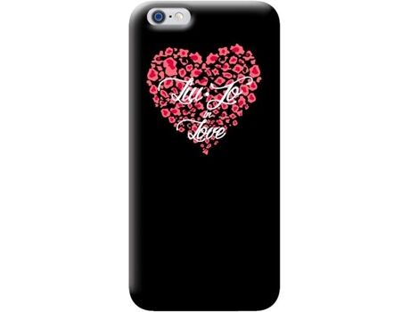 Liu.Jo Capa iPhone 6, 6s, 7, 8 Hard Heart Preto
