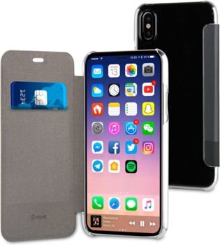 Muvit Capa iPhone X, XS Libro Preto