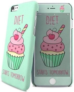 I-Paint Capa iPhone 6, 6s, 7, 8 Cup Cake Verde