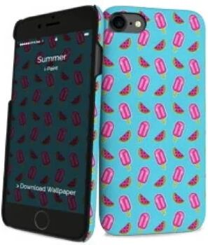 I-Paint Capa iPhone 6, 6s, 7, 8 Hard Summer Azul