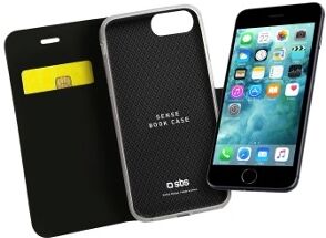 Sbs Capa iPhone 6 Plus, 6s Plus, 7 Plus, 8 Plus Book Sense Preto