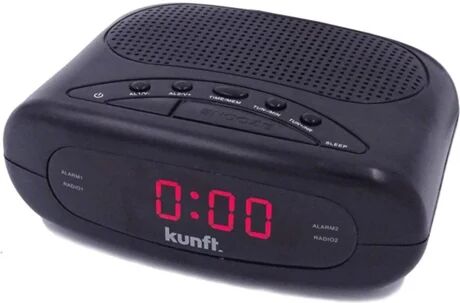 Kunft Rádio Despertador KTCR3848 (Preto - PPL - Alarme Duplo - Função Snoozer - Corrente)