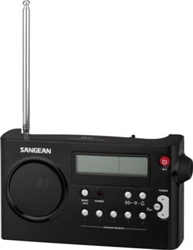 Sangean Rádio PR-D7 (Preto - Digital - AM/FM - Bateria)