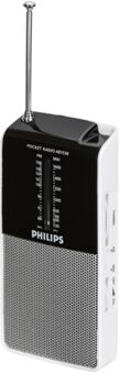 Philips Rádio AE 1530/00 (Preto / Prateado - Analógico - FM/AM - Pilhas)