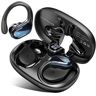 Bisbisous Auriculares Sem Estéreo Execução Bluetooth à Prova de Água com Cancelamento de ruído Preto