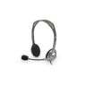 Logitech Microauscultadores H111 Stereo Wired Head-Band Office/Call Center Grey