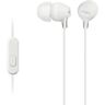 Sony Auriculares com Fio Mdr-Ex15Ap (In Ear - Microfone - Branco)