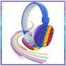 Sunmostar Auriculares infantis de descompressão de jogos populares Brinquedos Fidget Auriculares estéreo Wireless azul 195 * 156 * 10 cm