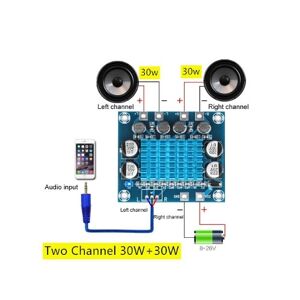 S/marca Placa Amplificadora de Áudio Tpa3110 Xh-A232 30W+30W 2.0 Canais Classe D