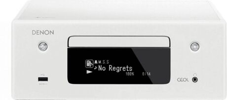 Denon Recetor de Rede c/ Leitor de CD RCD-N10 Branco (Canais: 2 - 65 W/canal - Wi-Fi e Bluetooth)