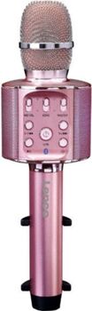 Lenco Microfone de Karaoke Bluetooth BMC 090 (Rosa - 3 W - Autonomia: até 8 h - Alcance: até 10 m)