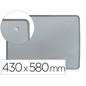 Quadro Nobo Magnético para a Casa Moldura Slim em Aco Prata 430x580 mm