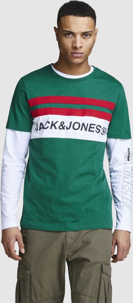 Jack & Jones T-Shirt Homem Mayfield Jack Jones Verde