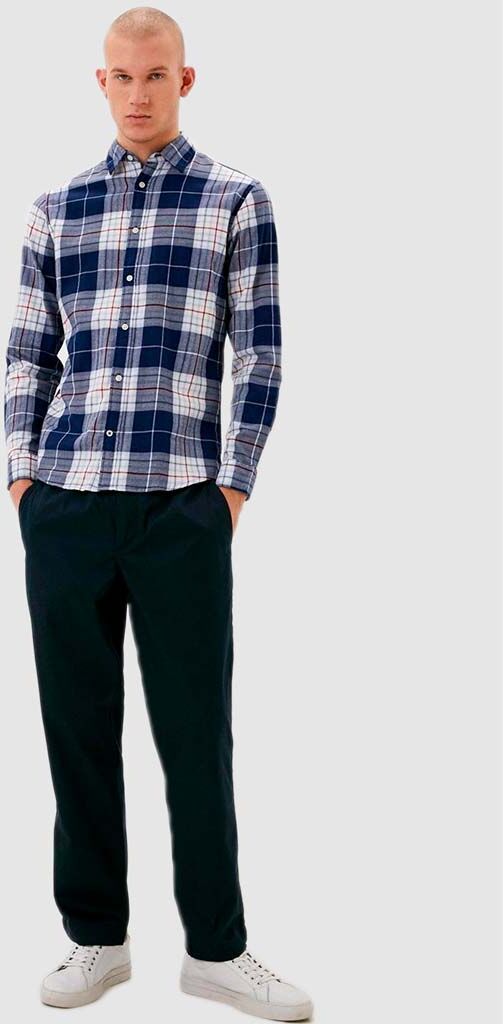 Jack & Jones Camisa Homem Jason Check Jack Jones Azul marinho