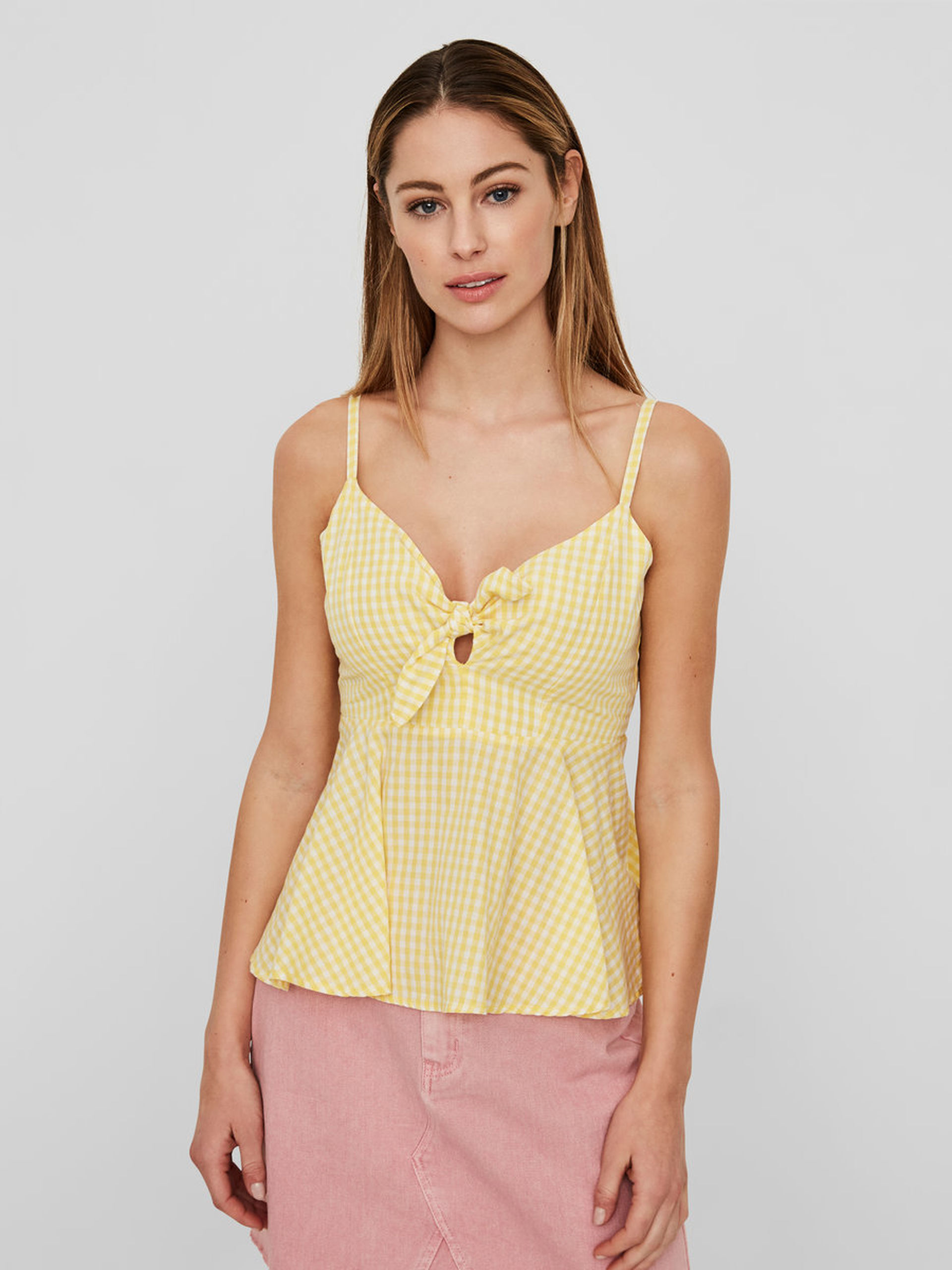 Vero Moda Top Mulher Luna Vero Moda Amarelo