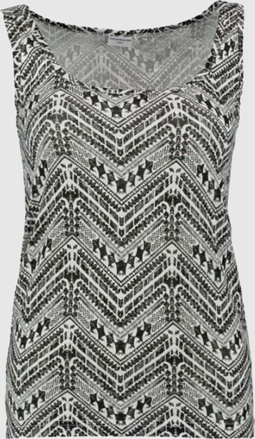 Jacqueline de Yong Jdypisa Print Tank Top Jrs Preto c/ branco