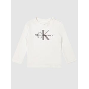 Calvin Klein Sweatshirt Unissexo Bebé Monogram Calvin Klein Branco