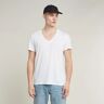 G-Star RAW Base Heather V-Neck T-Shirt 2-Pack White Men XXS