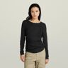 G-Star RAW Gathered Slim Top Black Women M