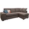 Nc Sofa Sofá chaise longue STACY II com cama, baú e poufs - HomyCasa