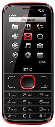 Ztc Telemóvel B220 Dual Sim (preto / Vermelho) - Ztc