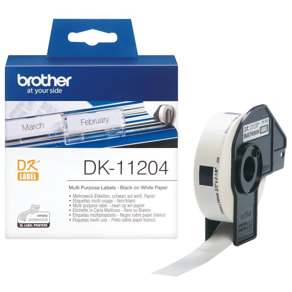 Brother Rolo 400x Etiquetas (17 X 54 Mm) Dk-11204 - Brother