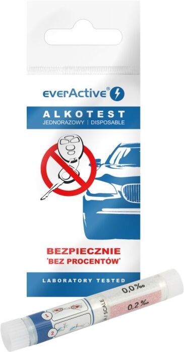 Everactive Alcoolímetro Descartável Por Sopro (teste Ao Álcool) - Everactive