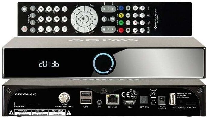 Ferguson Receptor Satélite Dvb-s2 Ultrahd 4k Android 5.1 Kodi Wi-fi Dual Ethernet - Fergunson