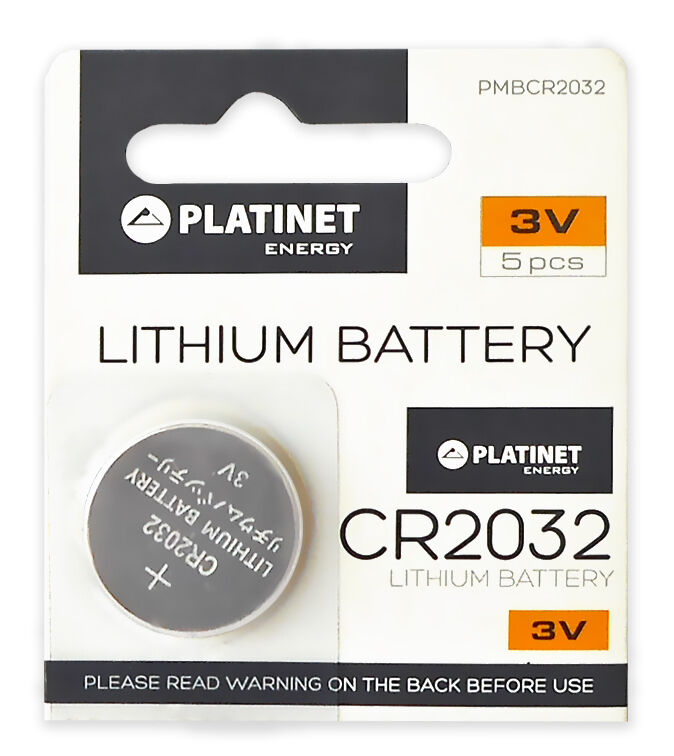 Platinet Pilha Lithium 3v 200mah Cr2032 - Platinet