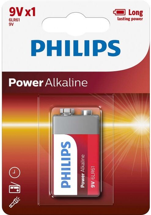 Philips Pilha Alcalina 9v 6lr61 - Philips