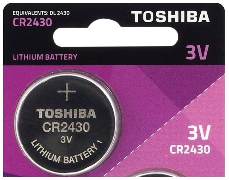 Toshiba Pilha Lithium 3v Cr2430 - Toshiba