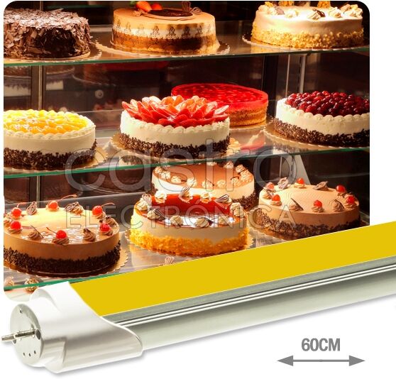 Default Tubo De Leds Opalino 60cm 220v 9w Gold (p/ Pastelarias) 850lm