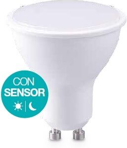 Gsc Lampada Led 220v Gu10 5w Branco Q. 3000k 330lm C/ Sensor Crepuscular - Gsc