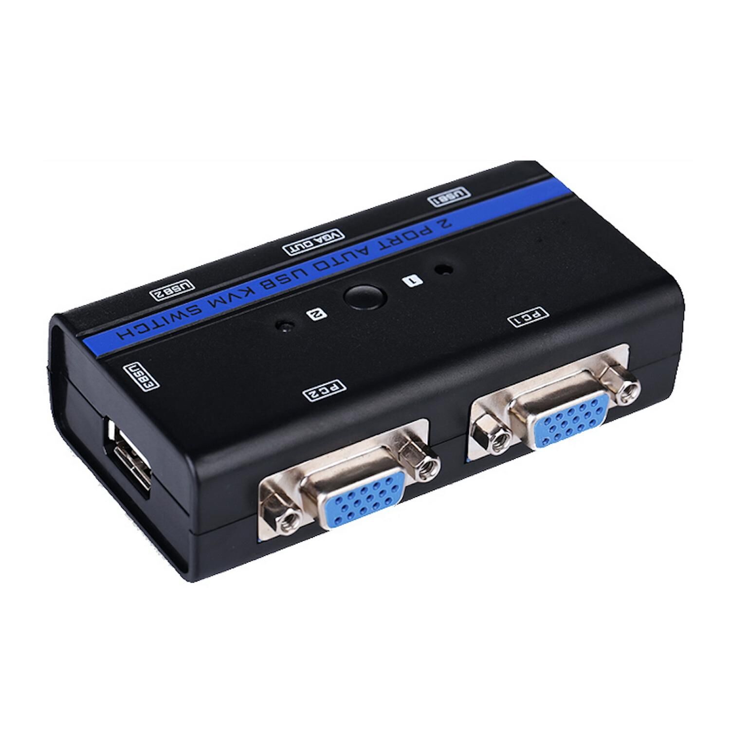 Aisens Comutador Kvm (ps/2, Vga, Jack 3,5 Mm, Dvi-d, Usb A) - Aisens