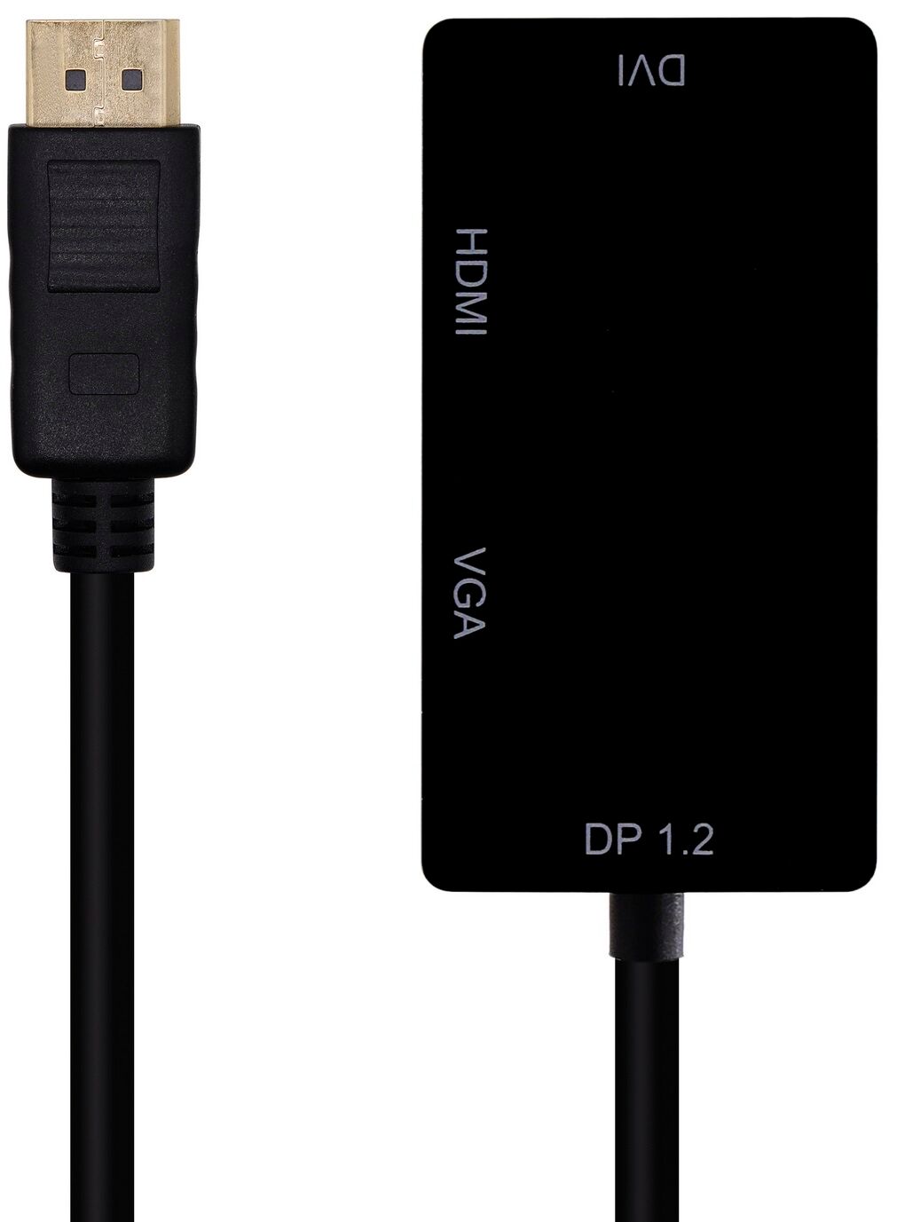 Aisens Conversor Displayport Macho - Vga/dvi/hdmi Fêmea (15cm) - Aisens