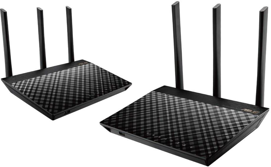 Asus Router Asus Wir. Dualband Ac1900+4xgigabit+2xusb (2pack)- Rt-ac67u