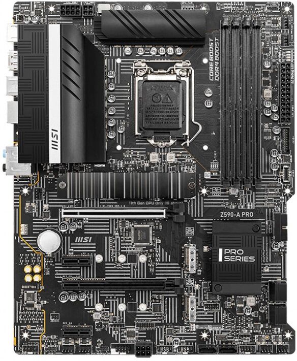 Msi Motherboard Atx Msi Z590-a Pro