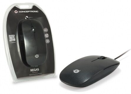 Conceptronic Rato Óptico Usb 1200dpi Desktop Mouse (preto) - Conceptronic