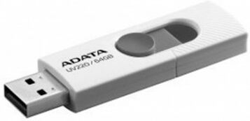 Adata Pen Drive Uv220 64gb Usb 2.0 (branco / Cinzento) - Adata