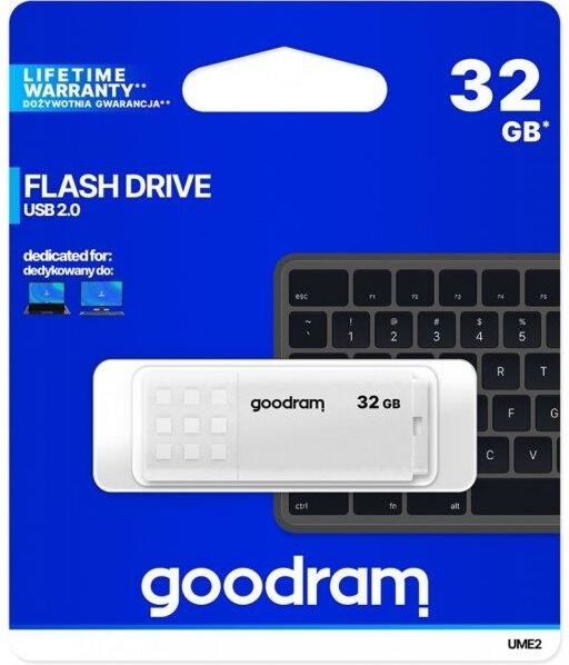 Goodram Pen Drive Usb 2.0 32gb Ume2 (branco) - Goodram